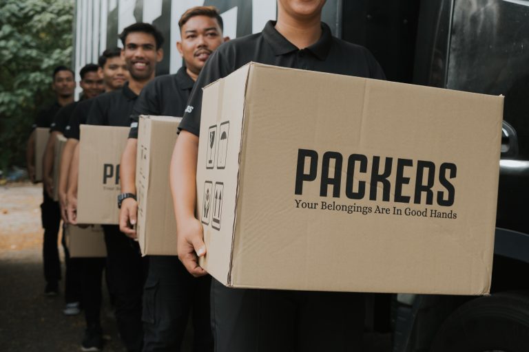 Image of Packers Xpress Team Moving Boxes during House Moving Services